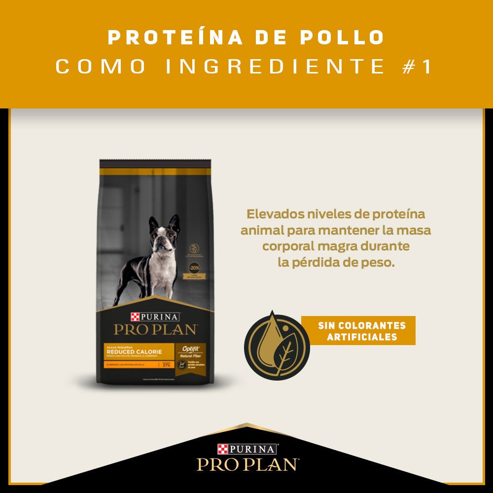 Pro Plan reduce calorias razas pequeñas de 3 kg