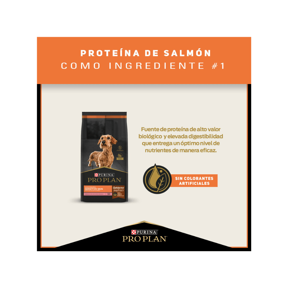 Pro plan Sensitive Skin razas pequeñas 3kg
