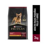 Pro Plan adultos razas pequeñas de 1 a 7 años de  pollo y arroz 3 kg