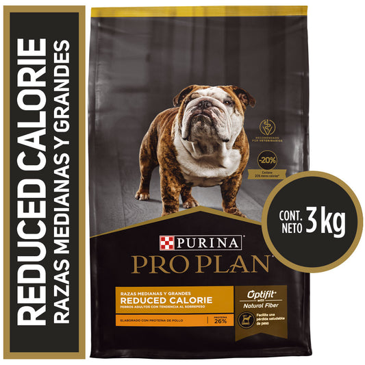 Pro plan reduce calorias razas medianas y grandes 3 kg